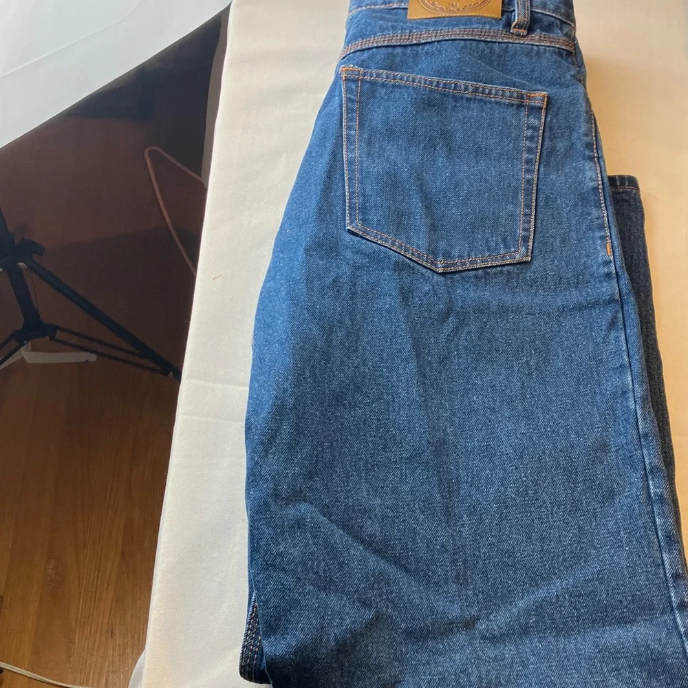 El Vaquero Jeans Co. Style 333 Men's Relaxed Fit 36x30 – Western Bull Logo Patch